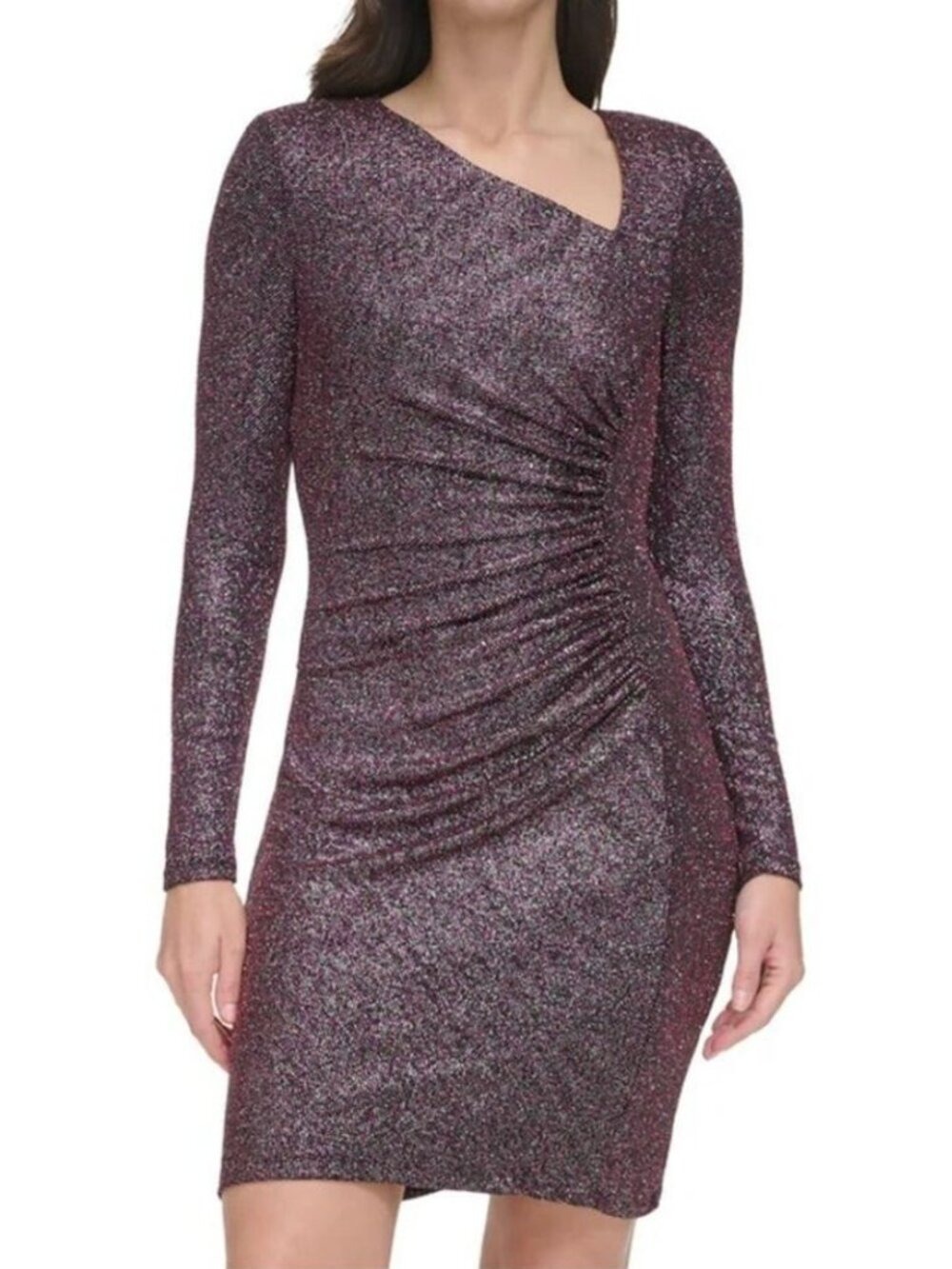 Vince Camuto Ruched Long Sleeve Dress